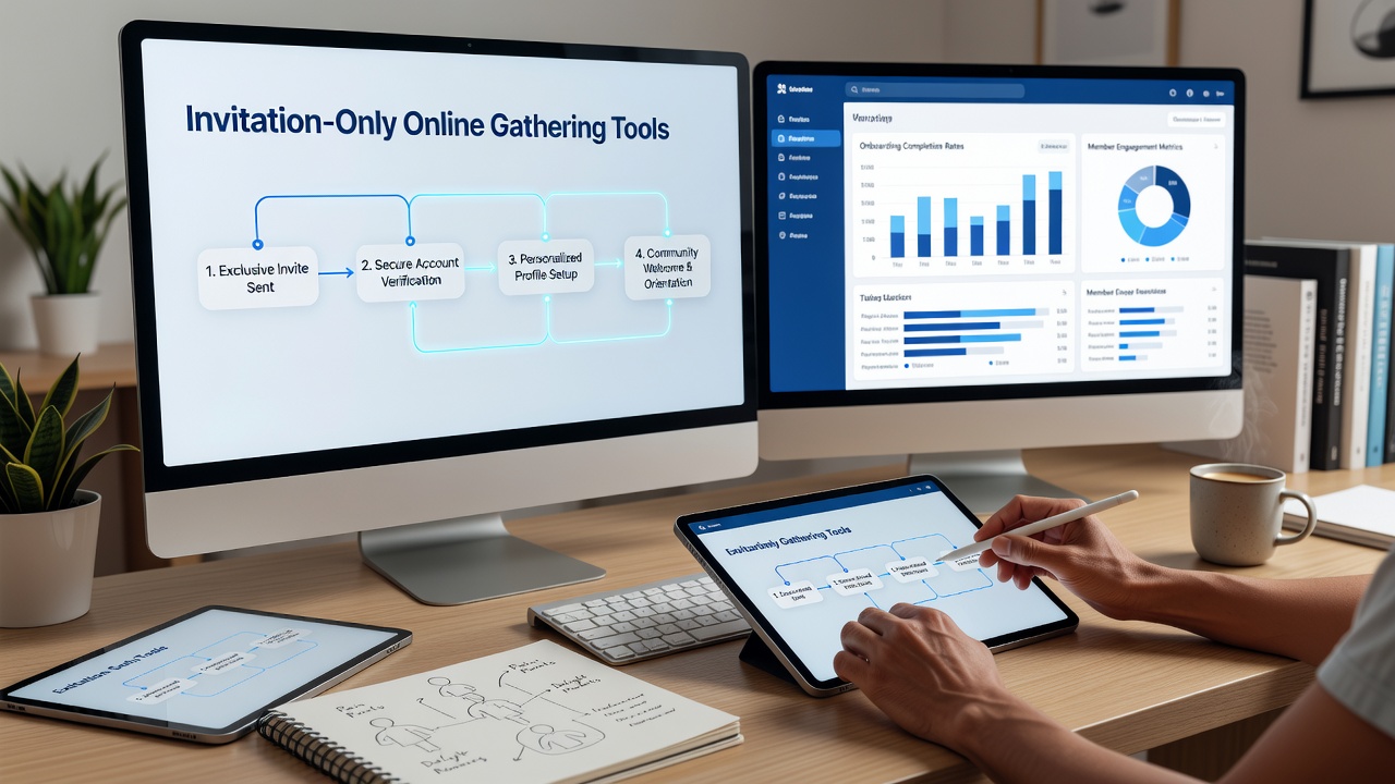 Crafting Member Onboarding Flows for Invitation-Only Online Gathering Tools